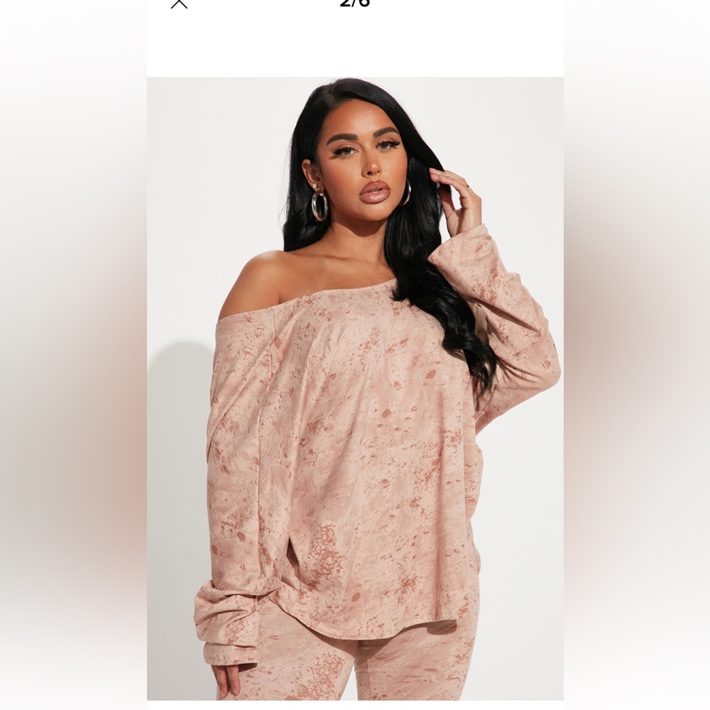 Fashion nova legging set large 🩵🩷